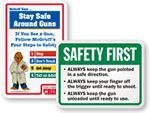 Gun Safety Signs