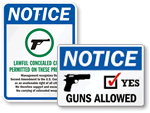 Gun Owner Signs