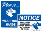 Hand Washing Signs