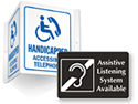 Handicapped Accessible Telephone Signs