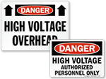 High Voltage Signs