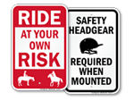 Horse Safety Signs