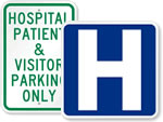 Hospital Parking Signs