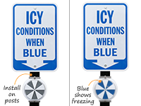 Ice Alert & Snow Warning Signs