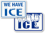 Ice for Sale Signs