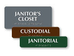 Janitorial & Custodial Room Signs