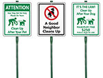 LawnBoss Dog Poop Signs