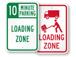 Loading Zone Signs