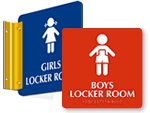 School Locker Room Signs