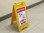 Maintenance Fold Up Floor Signs