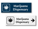 Marijuana Dispensary Door Signs