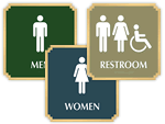 Marquis Bathroom Signs