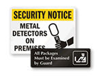 Metal Detector Signs