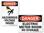 Meter Room Signs - Electric Meter Room Signs