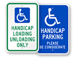 Handicapped Parking Signs