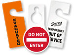 More Plastic Door Hanger Designs