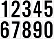Numbers for Placards
