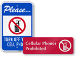 No Cell Phones in Locker Room Signs