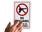 No Guns Signs