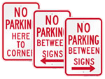 No Parking Between Signs