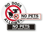 No Pets Decals