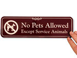 No Pets Allowed Signs