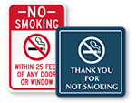 No Smoking Signs