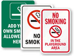 No Smoking Signs