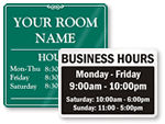 Office Hour Signs