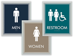 Optik Bathroom Signs