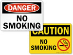 No Smoking Signs