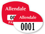 Oval Window Parking Decals