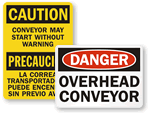 Overhead Conveyor Signs