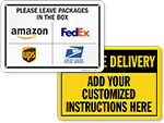 Package Delivery Signs