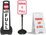 Parking Lot Full Signs