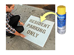 Reserved Parking Stencils