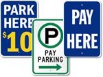 Pay Parking Signs