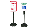 Parking Lot Signs on Portable Stand