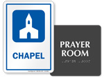 Prayer Room Signs