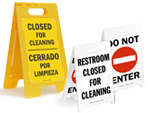 Restroom Closed For Cleaning Signs