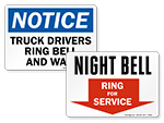 Ring Bell for Deliveries Signs