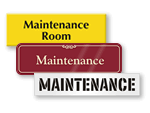 Maintenance Room Signs