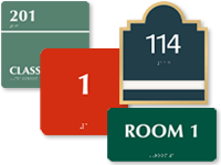 Room Number Signs