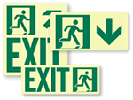 Running Man Exit Signs