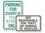 School Parking Signs