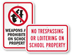 School Property Signs