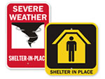 Shelter In Place Signs