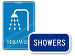 Shower Room Signs