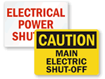 Electric Shut Off Signs