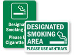 Smoking Area Signs